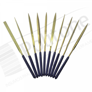 Kit Lima Diamantada Banho de Titânio com 10 pçs